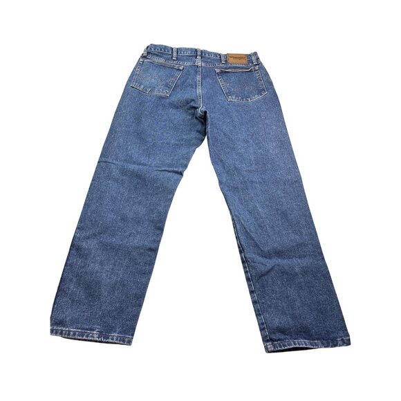 Wrangler Rugged Wear Mens Jeans Size 36x30 Blue Denim Classic Fit Straight Leg - Picture 2 of 4